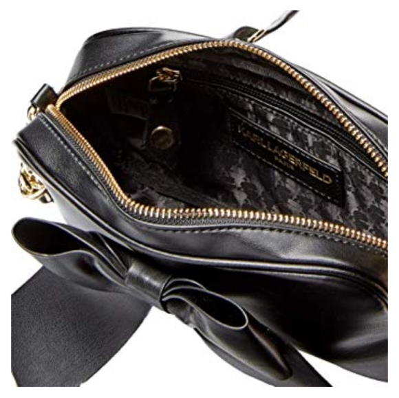 SOLD😍😍KARL LAGERFELD Paris Kris Fara PU bow bag - Picture 5 of 8